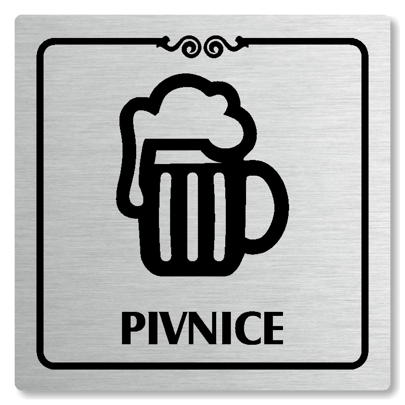 Pivnice, 80x80mm, stříbrná, Texas